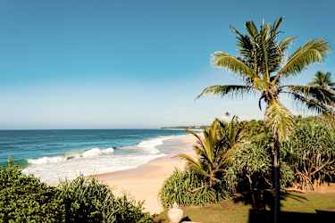 Stranden Bentona i Sri Lanka