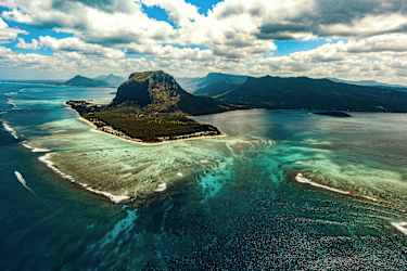 La Morne-stranden perfekt för vattensport