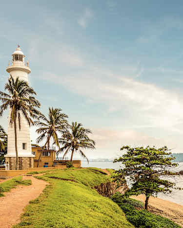 Fyr i Galle på Sri Lanka