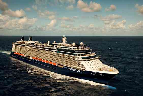 Ett kryssningsfartyg på öppet hav. (AI-genererad text)