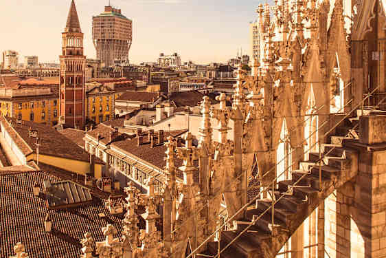 Vy över Milano