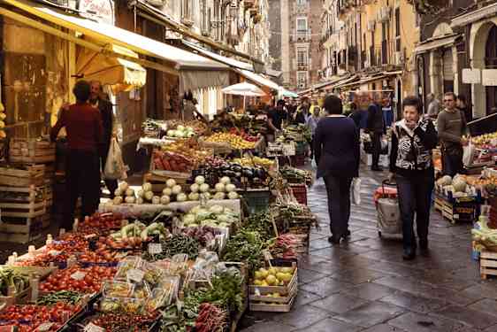 Fiskmarknad i Catania