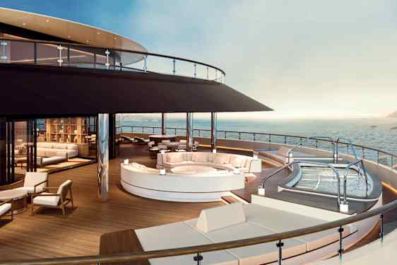 Utomhuspool ombord på Four Seasons Yachts