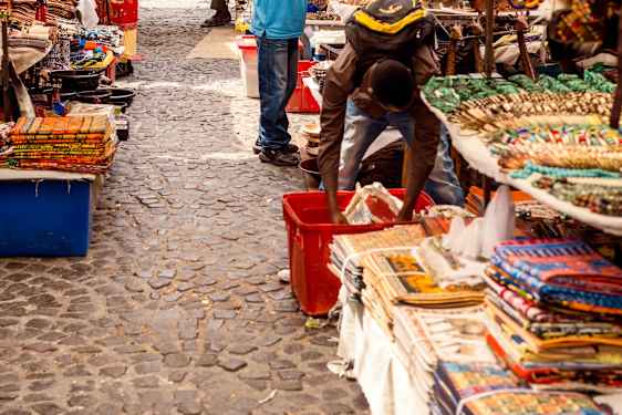 Marknad i Kapstaden