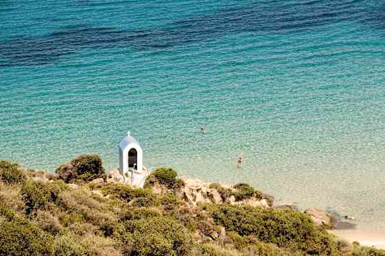 Turkost vatten på Halkidiki