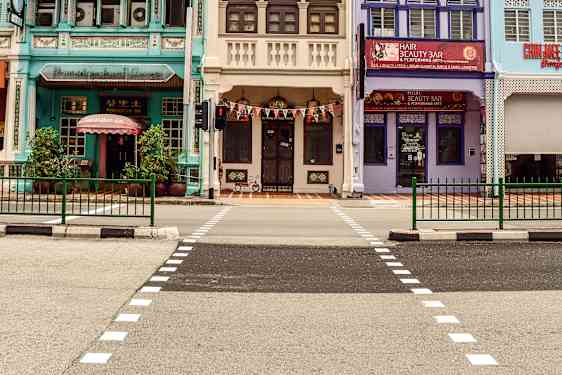 Husfasader i Katong