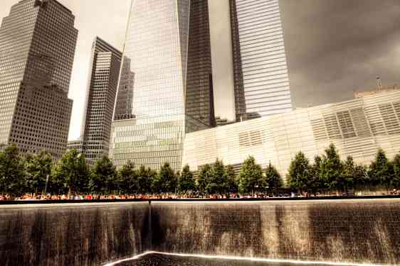 Minnesmärke över World Trade Center i New York