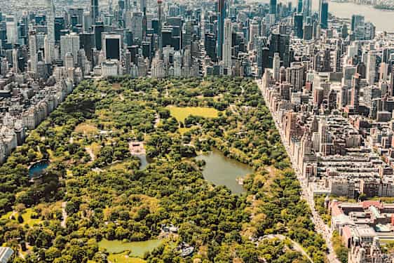 Utsikt över Central Park i New York