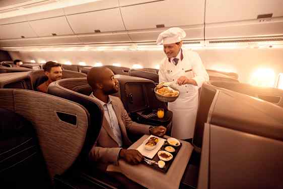 Matservering ombord på Turkish Airlines