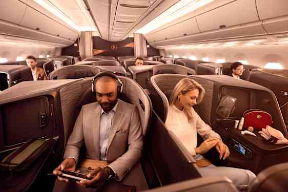 Business Class ombord på Turkish Airlines