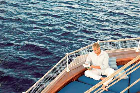 Man ombord på Sea Cloud Crusies