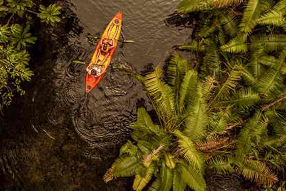 Kajak sedd från ovan