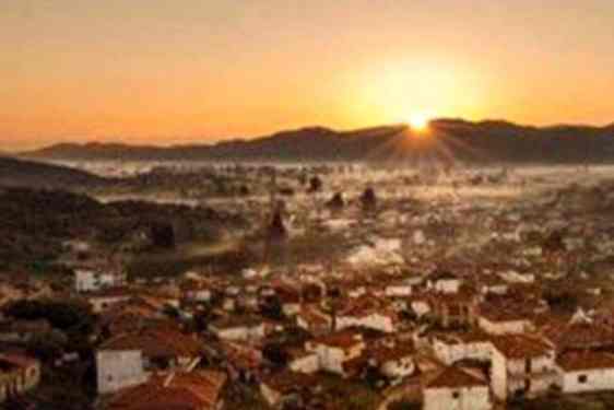 Solnedgång över Sykia