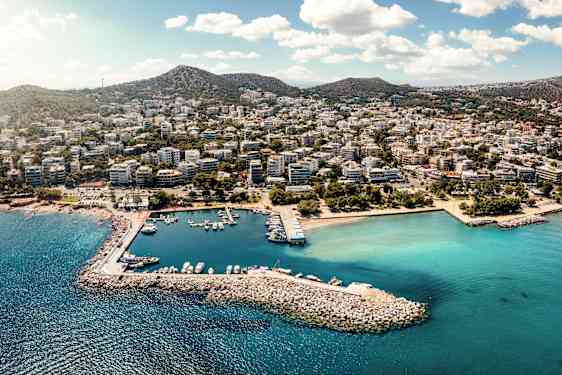 Turkost vatten i Grekland