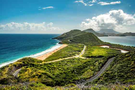 Strand på Saint Kitts
