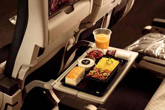 Mat ombord på Qatar Airways