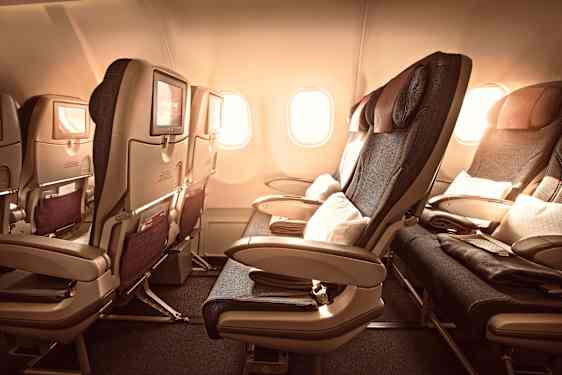 Economy ombord på Qatar Airways