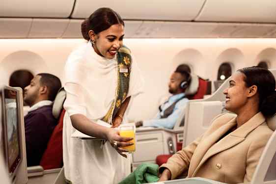 Ombord på Ethiopian Airlines