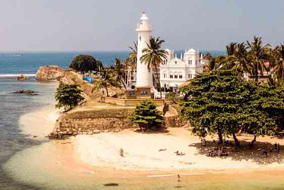 Fyr i Galle på Sri Lanka