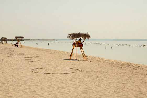 Sandstrand i Abu Dhabi