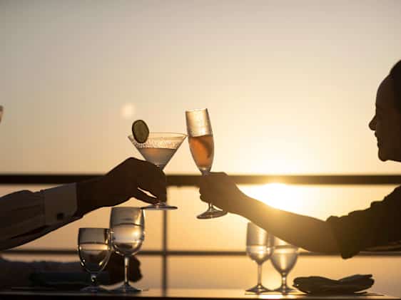 solstolar ombord på Silversea