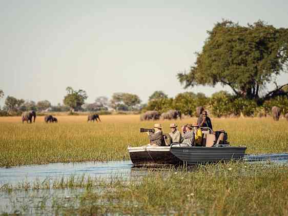 Båttur i botswana