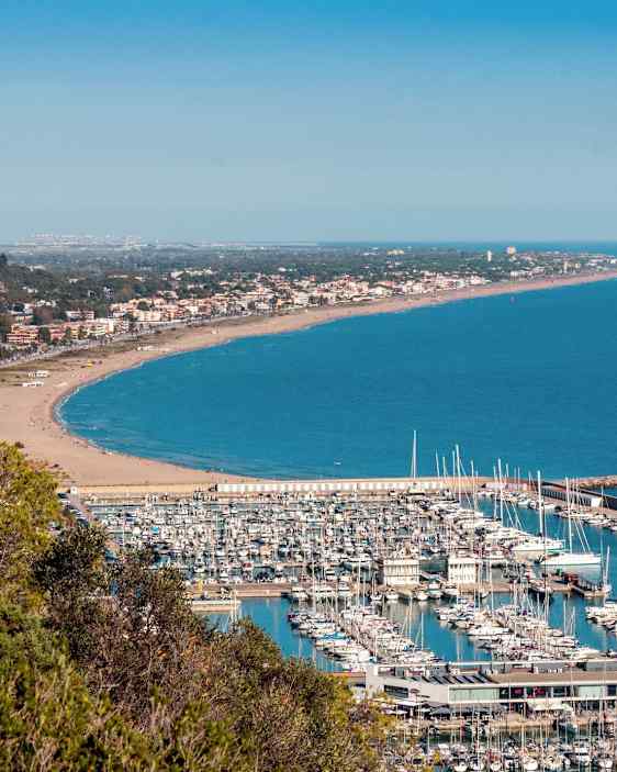 Castelldefels i Spanien