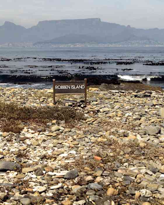 Utsikt över havet från Robben Island