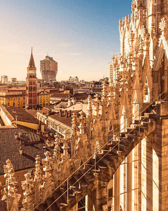 Vy över Milano