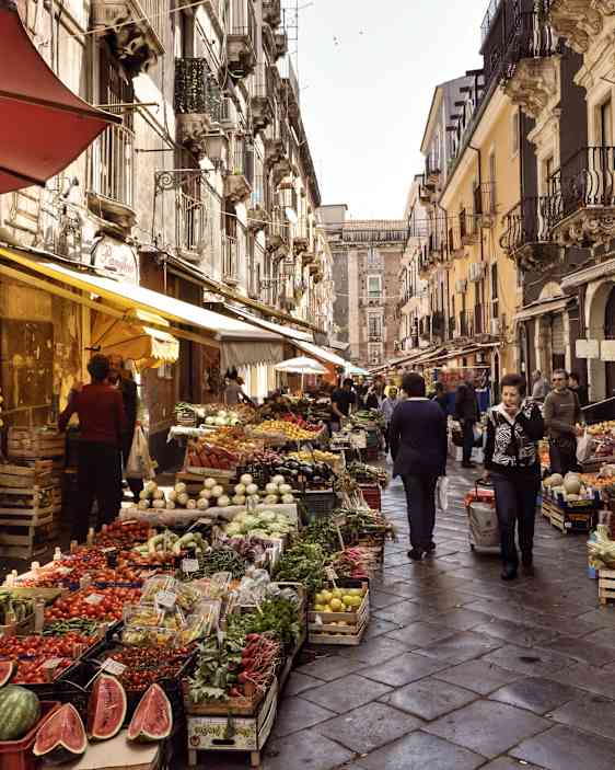 Fiskmarknad i Catania