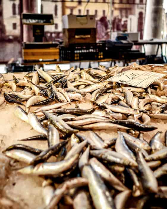 Fiskmarknad i Venedig