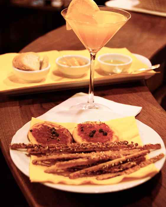 Närbild på mat i Florens