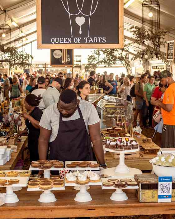 Matmarknad i Kapstaden