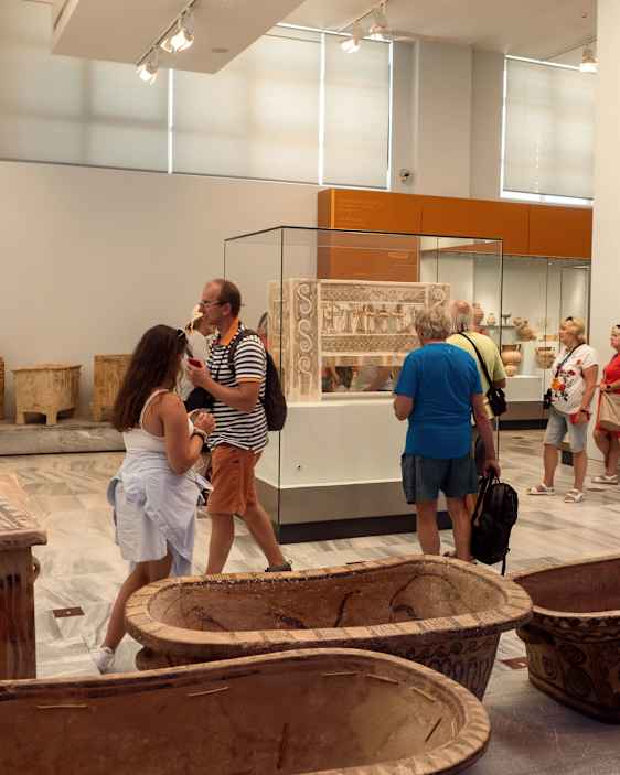 Sal på arkelogoiska muséet i Heraklion