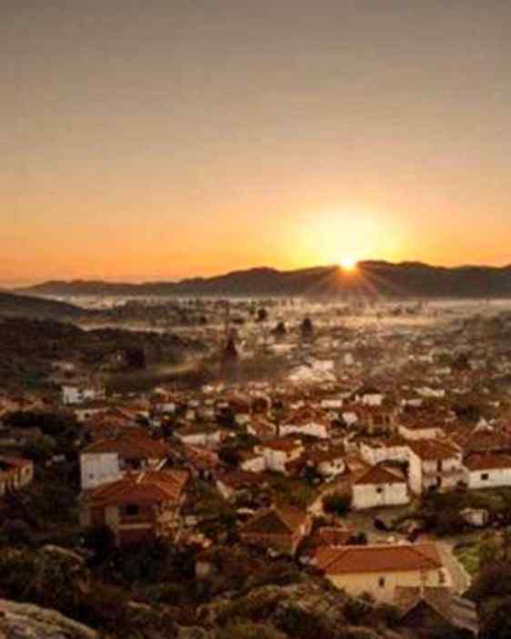 Solnedgång över Sykia