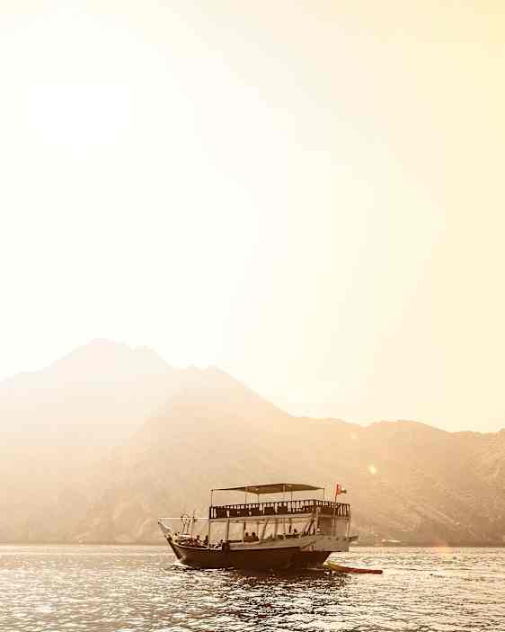 Båttur utanför Muskat