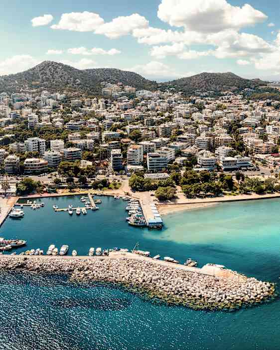 Turkost vatten i Grekland