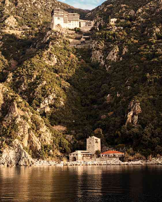 Vy över Mount Athos