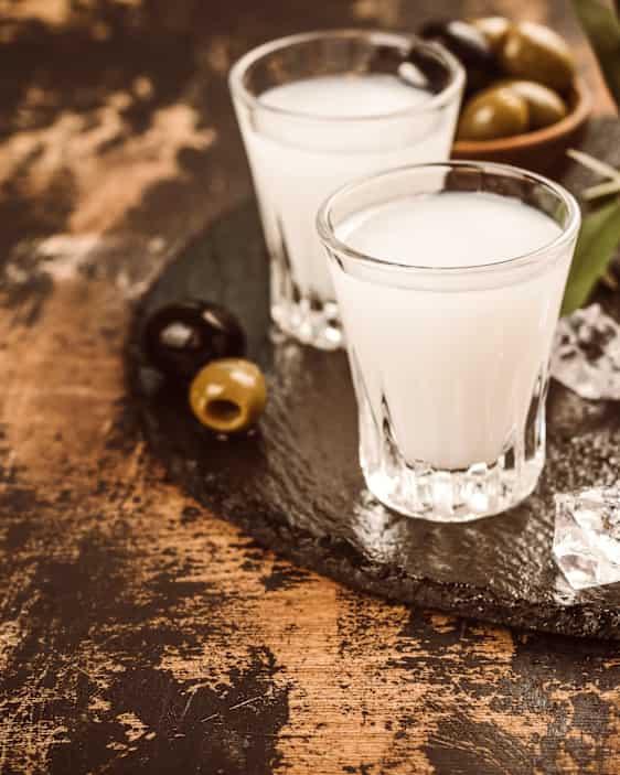 Två glas ouzo