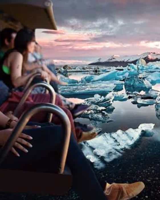 Flyg över Island i simulator