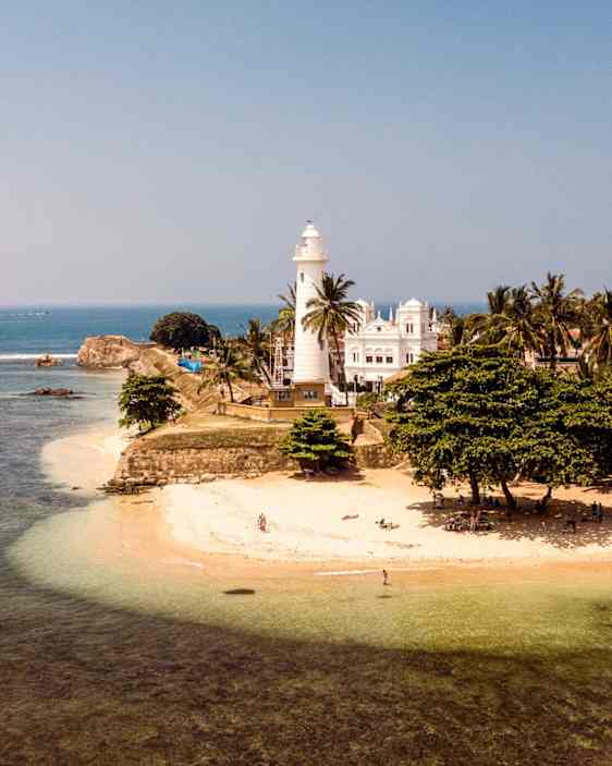 Fyr i Galle på Sri Lanka