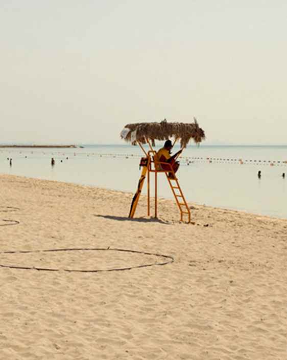 Sandstrand i Abu Dhabi