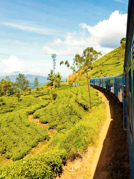 Tågresa i Sri Lanka