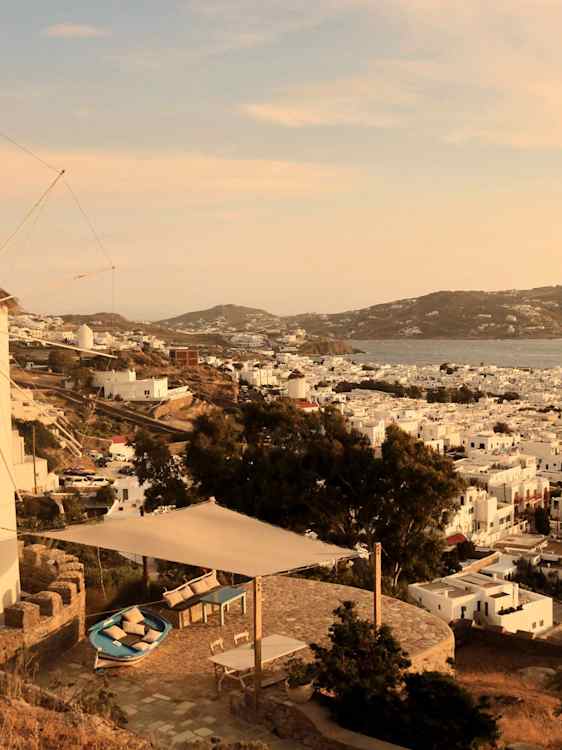 Utsikt över Mykonos