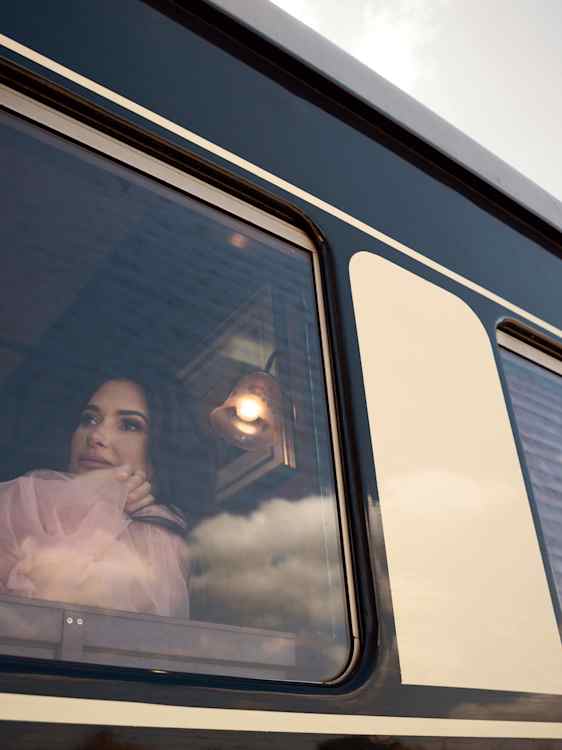 Kvinna ombord på Rovos Rail