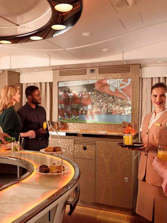 Bar ombord på Emirates flyg