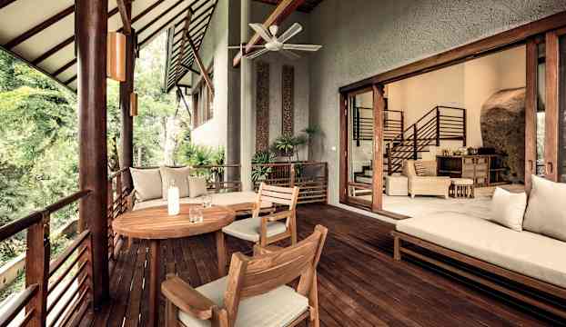 Villa garden view
